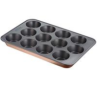 Moule 12 muffins Tefal Airbake 29X41 cm Anti-adhésif Acier Marron