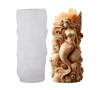 Moule 3D Réutilisable En Silicone Queue De Sirène, Utilisable Pour Bougie, Savon Et Projet Résine | Accessoire Créatif Décoration Océan, Cadeau Passionné De DIY