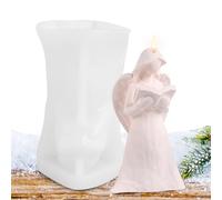 Moule à bougie d'ange en silicone - moules d'ange pour la fabrication de bougies, DIY 3D Ange Bougie Résine Silicone | à chocolat en forme d'ornement en forme d'angle