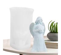 Moule à bougie d'ange en silicone - moules d'ange pour la fabrication de bougies, DIY 3D Ange Bougie Résine Silicone | à chocolat en forme d'ornement en forme d'angle