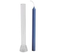 Moule Bougie Pilier - Moule Cierge Plastique PC Rigide, Forme Cylindre Longue Tige, Pour D'Abeille & Paraffine (Pas 100% Soia), Kit Fabrication Bougie DIY | Décoration Table Mariage