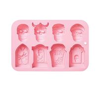 Moule dez votre cuisine propre avec notre moule in silicone a forma di tête de mort qui passe entièrement au lave-vaisselle. Après utilisation, il suffit de le laver avec de l'eau tiède savonneuse ou