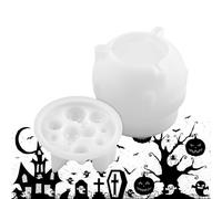 Moule Résine Époxy Halloween - Moule en Silicone Réutilisable pour Statues Chaudron | coulée de résine époxy Projets DIY à la Maison, École, Fêtes | Statue Chaudron Halloween Décorations Festives