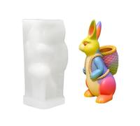 Moule Silicone Lapin de Pâques - Moule à Bougie 3D | Mo ule à et Plâtre Réutilisable | Artisanat DIY pour Bougies, Savons, Décorations de Fêtes et Projets Créatifs Maison