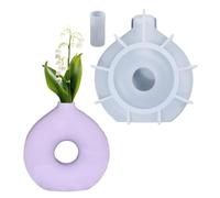 Moules De Vase Pour Résine Epoxy - Moule De Vase À Fleurs en Resine,Moule De Vase In Béton A Forma Di Beignet | Moules En Plâtre Artisanaux Pour La Fabrication Di Pots De Fleurs, Décoratio