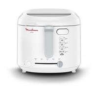 Moulinex AF2031 Friggitrice, Uno, Capacità di 1 Kg per 4 persone, Capacità olio 1,8 L, Bianco
