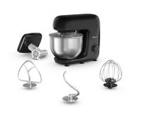 Moulinex Bake essential Robot pasticcere, 800 W, Ciotola 4.8 L, kit di pasticceria, Tritacarne QA161810, Nero Glama