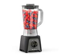 Moulinex Blendeo+, Frullatore da 1.5L con Lame Zelkrom e Smart Lock, Potenza di 450W, con 2 Velocità, Raffreddamento ad Aria, LM2C08F0
