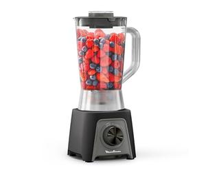 Moulinex Blendeo+, Frullatore da 1.5L con Lame Zelkrom e Smart Lock, Potenza di 450W, con 2 Velocità, Raffreddamento ad Aria, LM2C08F0