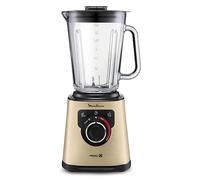 Moulinex PerfectMix + Frullatore, Frullatore Alta Velocità Potenza 1200W, Tecnologia Powelix, Capacità 1.5Litri, Frullatore con Vaso in Vetro Termoresistente, Facile da Usare, LM871A