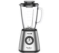 Moulinex - Blendforce Cristal LM439D, Frullatore a bicchiere in vetro da 800 W, 6 lame, con funzione trita ghiaccio, 5 velocità, pulizia facile, bicchiere in vetro termoresistente da 1,25 litri