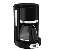 MOULINEX - Fg380b10 Soleil Caffettiera Con Filtro Programmabile 10/15 Tazze, Caraffa In Vetro Da 1,25 L, Potenza 1000 W, Macchina Da Caffè, Nero - SPEDIZIONE GRATUITA