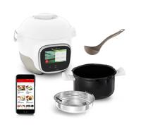 Moulinex Cookeo Touch Wifi Mini Multicooker intelligente ad alta pressione, 3 litri, 100 ricette integrate e ricette gratuite via Wifi, touch screen, YY5132FB, bianco