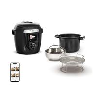 Moulinex Cookeo Wi-Fi 10in1, Multicooker, 10 Modalità di Cottura, Pentola a Pressione, Pentola a Cottura Lenta, Vaporiera, Ricette Facili, Istruzioni Passo Dopo Passo, CE96G810