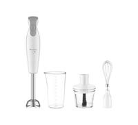 Moulinex DD553110 Varita Mágica 600W 0,8 L Blanco con Control de Velocidad y Cuchillas Powelix