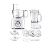 MOULINEX DOUBLEFORCECOMPACT FP5441 Robot da cucina, 800 W, 6 velocità, con ciotola 2,2l e vaso frullatore 1,25l