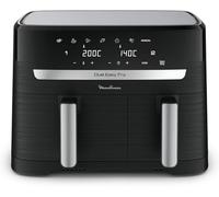 Moulinex Dual Easy Fry, Friggitrice ad Aria 8.3 L, EZ9018 | Capacità Extra-Large per 8 Persone, con 7 Programmi, Doppia Resistenza Superiore, App Ricette