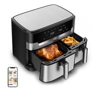 MOULINEX Dual Easy Fry XXL EZ942D FRIGGITRICE AD ARIA, capacità 11 l, Max potenza 2700 W, Acciaio inox