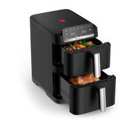 Moulinex Easy Fry Crispy Stack, Friggitrice ad Aria, EZ7528 | con Doppio Cestello Verticale, Salvaspazio e Compatta, Cottura Uniforme e Croccante
