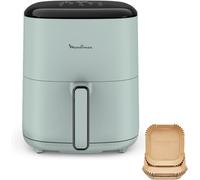 Moulinex Easy Fry POP EUCALYPTUS 5L, air fryer, fino a 6 persone, 10 programmi intuitivi, touch screen digitale, risparmio di tempo ed energia, EZ2454F0