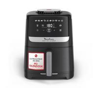 Moulinex Easy Fry Silence, Friggitrice ad Aria Silenziosa 5L/1.5kg per 6 Persone, 1670W, Sistema Easy Clean & Store, 10 Programmi di Cottura, Touchscreen e Cestello Lavabile in Lavastoviglie, EZ5528