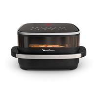 Moulinex Easy Fry XL Surface, Friggitrice ad Aria 1 kg, Nero, AL4018 | con Tecnologia Extra-Crisp, Superficie XL, Cestello Spazioso, Design Compatto, Visore di Controllo, Doppia Resistenza