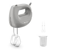 Moulinex Easy Max, Sbattitore Elettrico Compatto, 5 Velocità, 300 W di Potenza, Colore Pepper, Accessori Lavabili in Lavastoviglie, HM262B