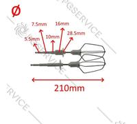 Moulinex fruste fili montare 210mm sbattitore mixer Major Supermix 997 998 999
