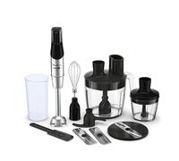 Moulinex Infinyforce Pro Frullatore a Immersione, 1200 W, Lame Resistenti, 5 Funzioni, 3 Accessori con Robot Multifunzione, Mixer a Immersione con Controllo Velocità, Lavabile in Lavastoviglie,DD95JD