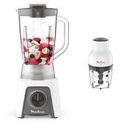 Moulinex Lm2C01 Blendeo + Frullatore Elettrico, 450 W, 1.5 L, Tritatutto con 2 V