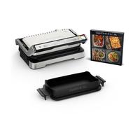 Moulinex Optigrill 4in1 XL, Griglia Elettrica, Barbecue e Forno in Unico Dispositivo, Pasto Completo, Capacità 6-8 Persone, Indicatore di Cottura, 12 Programmi Automatici, Piastre Antiaderenti, GI784D