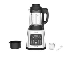 Moulinex PerfectMix Cook, Frullatore con 10 Programmi Automatici, 1400W, Prepara Ricette Calde e Fredde, Frullatore Elettrico con Touchscreen, Facile da Pulire, Capacità 2L, LM83SD