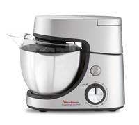 Moulinex 1100 W, kit pasticceria, frullatore, tagliaverdure con accessorio per macedonia, tritacarne, mini tritacarne, masterchef gourmet argento QA519D32