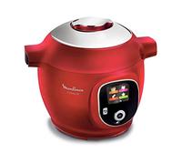 Moulinex Rosso Cookeo+ CE851500 Multicooker Intelligente 6L 1600W, Ceramica