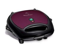 Moulinex SJ615612 Break Time - Croque-gaufres - 700 Watt - noir / prune