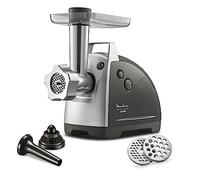 Moulinex - Tritatutto HV8, tritatutto elettrico 2200 W, 2 griglie di macinazione, accessori per kebab e salsicce, argento ME686832