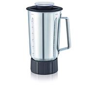 Moulinex XF636DB1, Frullatore in acciaio Inox, accessorio per robot da cucina Masterchef Gourmet, capacità 1,5 litri, resiste agli sbalzi termici
