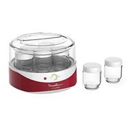Moulinex Yogurteo YG2295, 7 bicchieri da 160 ml, interruttore on/off, luce di temperatura, facile da usare, sano, ecologico, parti lavabili in lavastoviglie