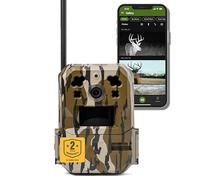 Moultrie Mobile Edge Pro - Telecamera cellulare per traccia, connessione automatica, copertura nazionale, tecnologia di eliminazione dei falsi trigger, video 1080p con audio HD, portata di rilevamento