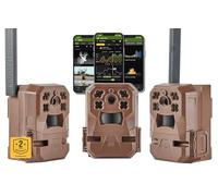 Moultrie Mobile Edge - Telecamera cellulare Trail - Confezione da 3 - Connessione automatica - Copertura nazionale - Video 720p con audio - Memoria incorporata - Archiviazione cloud - Flash LED IR a