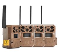 Moultrie Telecamera di trail mobile Edge 2 - Collegamento automatico 4G LTE a livello nazionale - Foto da 36 MP su richiesta - Video 1080p con audio HD - Gamma di rilevamento di 100 piedi - Flash a