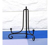 MOUMOUTEN 1 pz Espositore da 4-12 pollici, Espositore da cavalletto in ferro neros Espositore da tavolo Espositore esposizione Cornici Supporto per visualizzazione immagini Ciotole Piatti(12 Inch)