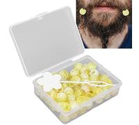 MOUMOUTEN 74 Pezzi Set di Perline per Intrecciare i Capelli - Versatili Dreadlock Perline Bobina per Capelli Gioielli Dreadlock Gioielli Fai da Te per Banchetti Matrimoni (Giallo)