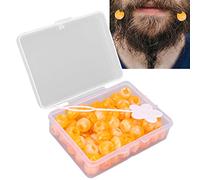 MOUMOUTEN 74 Pezzi Set di Perline per Intrecciare i Capelli - Versatili Dreadlock Perline Bobina per Capelli Gioielli Dreadlock Gioielli Fai da Te per Banchetti Matrimoni (giallo scuro)
