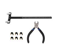 MOUMOUTEN Bow Adjustment Tool Set with T-Square Measure Pliers, Archery Maintenance Kit for Equipment Tuning And Calibration Black (Black Set)