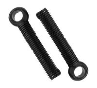 MOUMOUTEN Bullone ad occhiello di sollevamento M10*30mm, 30 pezzi, finitura con viti in acciaio al carbonio nero, bulloni completamente filettati per collegamento funi, magazzino, officina, porto