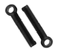 MOUMOUTEN Bullone ad occhiello di sollevamento M5*35mm, 20 pezzi, finitura con vite in acciaio al carbonio nero, bulloni completamente filettati per collegamento fune, magazzino, officina, porto