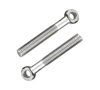 MOUMOUTEN Bullone ad occhiello di sollevamento M5*45mm, 10 pezzi, finitura a vite in acciaio inossidabile 304, bulloni semifilettati per collegamento fune, magazzino, officina, porto