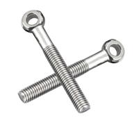 MOUMOUTEN Bullone ad occhiello di sollevamento M6*60mm, 10 pezzi, finitura a vite in acciaio inossidabile 304, bulloni semifilettati per collegamento fune, magazzino, officina, porto