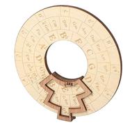 MOUMOUTEN Cerchio Musicale in Legno, Strumento Educativo Robusto E Durevole in Legno di Pino Per Quinti Per Musicisti Strumento Pratico Per Autore di Canzoni Per Accordi Rotondi di Melodia